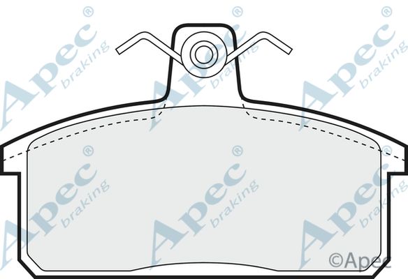 APEC BRAKING Комплект тормозных колодок, дисковый тормоз PAD736